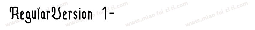 小白 RegularVersion 1字体转换